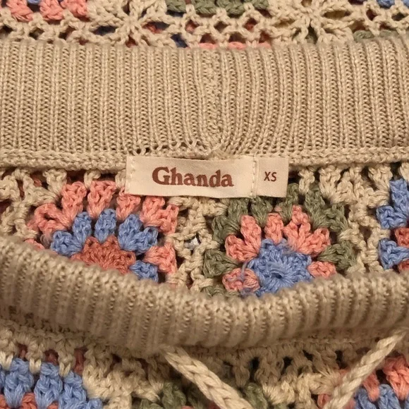 Ghanda beige crochet skirt - Picture 7 of 8